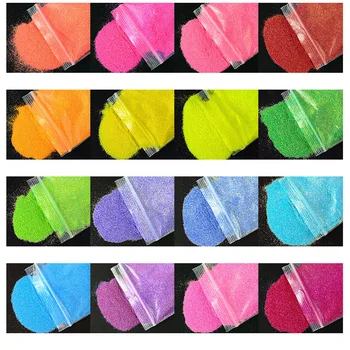 0.2 mm&0,4 mm&1mm Glitter Nail art• Ultra Fine POLYESTER GLITTER - Iriserende - Høj Kvalitet - Solvant Resistent - Nail Art - 1221451