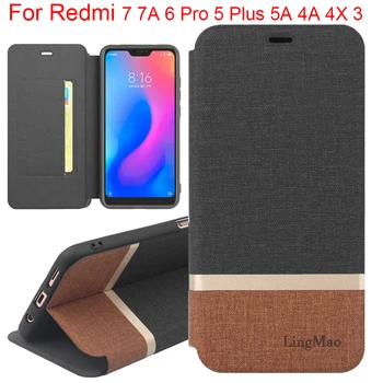 Flip læder taske Til Xiaomi Redmi 7A 7 Pro Dækker Indehaveren tilfælde Redmi 5Plus 5A 4X 4A Coque Xiomi Redmi 6 6A Pro K20 PU Telefon shell