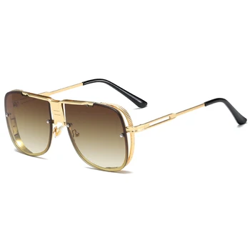 Ny Mode Solbriller Luksus Brand Designer Kvinder Mænd Vintage Metal solbriller Retro Briller UV400 Nuancer gafas de sol