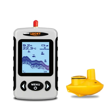 120 meter trådløs betjening række Drikkevand sonar sensor fishfinder FFW718 lcd-display dybere trådløse fiskeri finder ffw718
