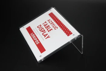 Vandret Magnet 90x60mm Klar Akryl Tegn pris klip Display stå Papir, Kort, Tabel Label Indehaveren hylder