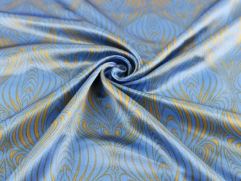Silkeblød Charmeuse Materiale, Blød Polyester Satin Trykt Klud