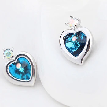 BeBella hjerte crystal ørestikker øreringe med Krystaller fra Swarovski oprindelige fashion smykker til kvinder pige bryllup gave