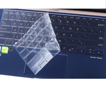 Tastatur Silicon Cover anti-støv for ASUS zenbook UX434 UX434FL UX431 UX431FN/FA UX392 UX392FN 14 tommer clear film sunget passer TPU
