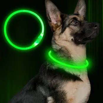 FØRTE Pet Hund Krave USB-Genopladelige Glødende Lysende 3 Funktion Belysning Opladning Kat Halsbånd til Små og Mellemstore Kæledyr Produkter