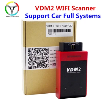 OBD2 UCANDAS VDM2 Fuld system V5.2 Bluetooth/Wifi OBD2 VDM II til Android VDM 2 OBDII-Kode Scanner PK easydiag Opdatering gratis
