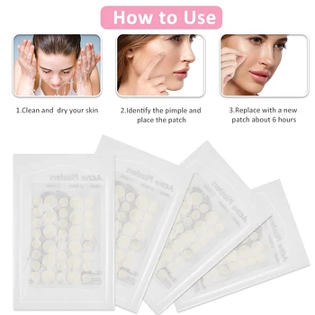 144 PachesAcne Bums Lappe Gips Tea Tree Skin Tag Plasteret Acne Creme Hydrocolloid Master Anti-infektion Hurtig Absorbere ansigtspleje
