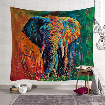 Ny Indisk Stil Dyr, Elefant Mønstre Gobelin vægtæppe Til Stue Indretning Dyr Væggen Hænger yogamåtte w3-nye-Lk-8