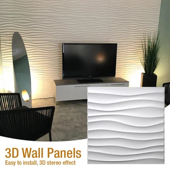 30x30cm 3D tre-dimensionelle dekorative væg sticker stue tapet vægmaleri vandtæt 3D wallsticker badeværelse køkken