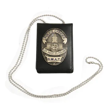 Takerlama 1stk LA Politi SWAT Officer Badges, Kort, ID-Kort Holder 1:1 Gave Cosplay Samling