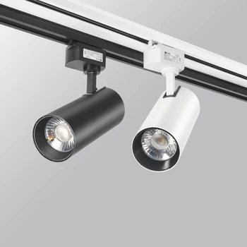 Hele Set-LED Track Lys 10/20/30/40W COB Styr Aluminium Lampe Spot Lys Inventar Jernbane Projektører Til Tøj Shop Hjem 220V