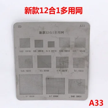 12 i 1 Multi-Funktion IC Chip BGA Stencil Direkte Varme Reballing Tin Bolden Lodning Stencil