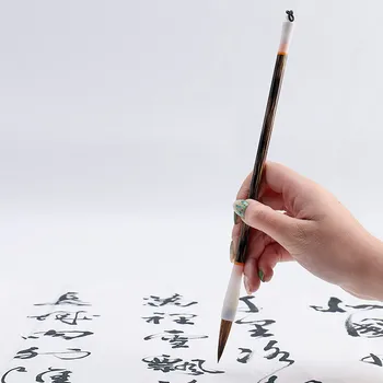 Kinesiske Huzhou Kalligrafi Pen Wolf Hår Blæk, Pensel Sæt Caligrafia Officielle Script Maleri Skrive Pensel Pen 3stk Tinta Kina