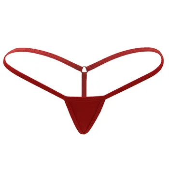 Super Mini Mikro-G-strenge Stropper Hot Sexy Bikini Bottom Tanga T Tilbage Kvinders Bomuld Mesh Gennemsigtige Trusser lingeri Undertøj