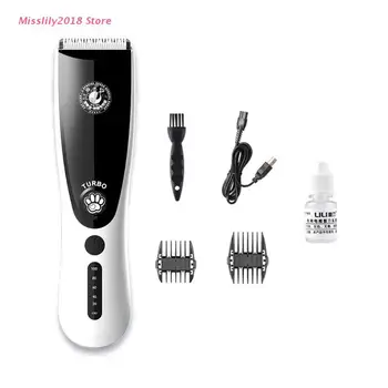 Electric Animal Pet Dog Cat Hair Trimmer Shaver Grooming Rechargeable Clipper Ki