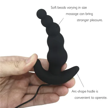 Vibrerende Annal Plug Vandtæt 10-Mode Silikone Annal Sex Legetøj Til Mænd Annal Vibrator Butt Plug Erotisk Sex Produkt til Kvinder