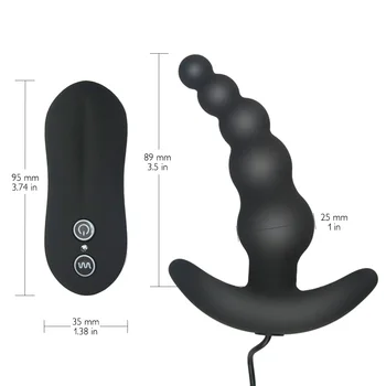 Vibrerende Annal Plug Vandtæt 10-Mode Silikone Annal Sex Legetøj Til Mænd Annal Vibrator Butt Plug Erotisk Sex Produkt til Kvinder