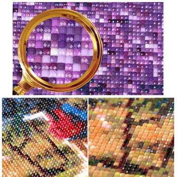 Zhui Stjernede 5D DIY fuld Square bor Diamant maleri Cross stitch tegnefilm tiger Rhinestone Diamant broderi Mosaik gave CJ14