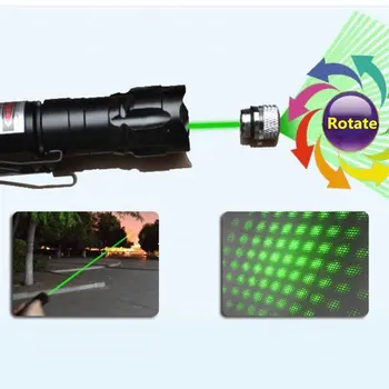 High Power grøn Laser 303 Pointer 10000 m 5mW Hænge-type Offentlig Lang Afstand Laser Syne Kraftfuld Stjerneklar Hoved