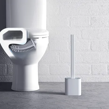 Toilet Børste til Badeværelse Badekar Værktøjer Tilbehør Toilet Renere Op Husstand Magiske Gadget Sæt Hjem Silikone Elementer vægtæppe