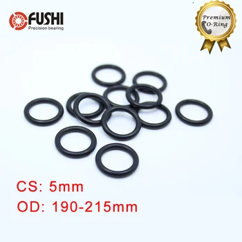 CS5mm NBR Gummi O-RING OD 190/195/200/205/210/215*5 mm 20PCS O-Ring, Nitril Pakning, tætning, Tykkelse 5 mm ORing