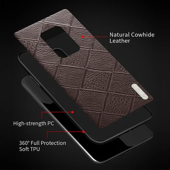 Natural Læder Telefon Tilfældet for Xiaomi Redmi Bemærk 9S Note 9 Pro Note 8 Pro 8T 7 5 Cover For Mi 10 Ultra-9T 9 Pro A3 8 Poco X3 NFC