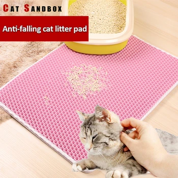 Vandtæt Katte Kuld Mat Kat Bed Pads Dobbelt-Lag Honeycomb kattegrus Mat Pet, Non-slip Mat Til Katte House Bed Rengøring