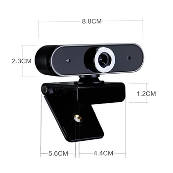 USB 2.0 HD Webcam USB-Kamera Video-Optagelse Drejelige Kamera Web-Kamera med Mikrofon Til PC Web-Kamera