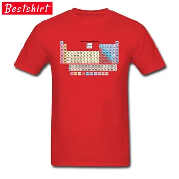 Nh O-G Periodiske Tabel Element Navne Trykt T-Shirt Kemi Teori, Nye t-shirts Bomuld April FOOL DAG Fashionable t-Shirt til Mænd