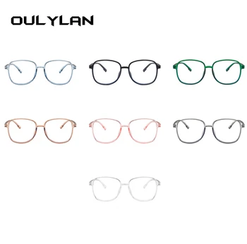 Oulylan Anti Blå Lys Briller Mænd Vintage Gennemsigtige Briller Rammer Kvinder Computer Optisk Ramme Falske Briller