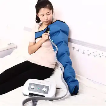 6 Luftkamre Ben Kompression Massageapparat Vibrationer Infrarød Terapi Arm Talje Pneumatiske Luft Wraps Slappe Af Smertelindring Massagers