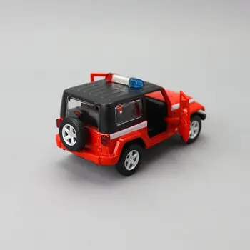 Caipo 1:42 Pull-back bil Wrangler Politi-Bil Trykstøbt Legering Metal Model Bil For Boy Toy Samling Ven Børn Gave