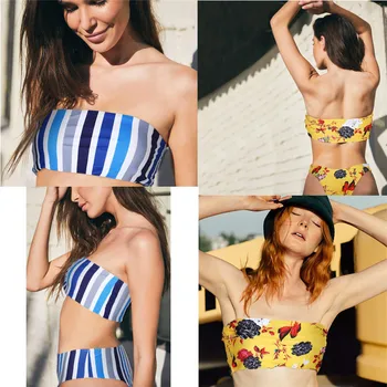 FORUDESIGNS Kvinder Sexet Bikini Badedragt Sort Zebra Srtipe Print Svømning Bikinier 2stk Push Up Mujer badestrand Badetøj 2020