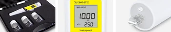 Ægte Brand BANTE Lav koncentration Lomme-Salinitet-Ledningsevne Tester METER Analyzer Udskiftelig elektrode Vandtæt ATC