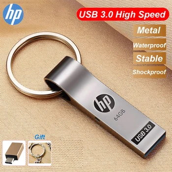 Originale HP-x785W nøglering Metal USB3.0 USB Flash Drive 16GB, 32GB, 64GB 128GB Høj Hastighed USB-Stick Nøgle Memory Stick Gratis Gave