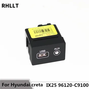 For Hyundai ix25 creta USB-AUX-Port-Adapter Ægte USB-AUX-Stik Montering For OEM Dele 96120C9100