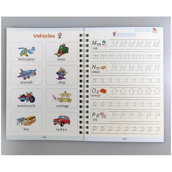 4 Bøger Magiske Bog For Børn Skrivebog For Kalligrafi Håndskrift Praksis Bøger Baby Legetøj Genanvendelige Skrivebog Kunst Bog