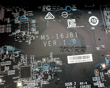 MS-16JB1 REV:1.0 179B1 I7-7700HQ GTX1060M 6G DDR4 Bundkort for MSI-17