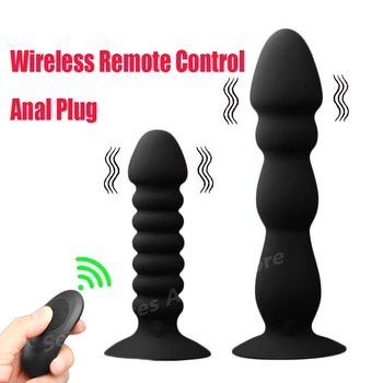 Wireless Remote Silikone Anal Vibrator-Plug G-spot Stimulator Dildo Masturbator Butt Plug Legetøj vibradores sexuales para la mujer