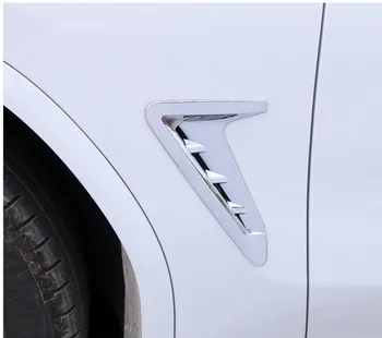 For BMW G01 Bil Foran Side Fender Mærkat Fløjen, ABS Ventilationskanaler Air Outlet Dække Trim Klistermærker Til G01 2018 - 2020 Auto Tilbehør