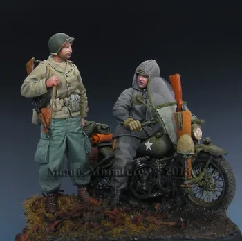Skala 1/35 Forsamling Harpiks Figur kit amerikansk Soldat og Rytter (ikke inkluderet motorcykel)