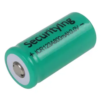 Securitylng 3,0 V 800mAh ICR123A Genopladeligt Lithium Batteri