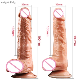 Kraftig Varme Dildo Vibrator Realistiske Dildoer for Kvinder Erotisk Legetøj til Voksne Store Penis sugekop Dildo Vibratorer Sex Legetøj