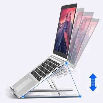 Bærbare Sammenklappelig Aluminium Legering Laptop Stand Til MacBook Pro-Bærbare Stå Sammenklappelig Laptop Skrivebord
