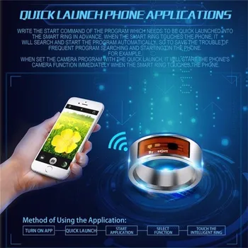 Magic Smart Ring NFC Multifunktionelle Vandtæt Intelligent Smart Bære Finger Digitale Ring Til Apple Android NFC-Mobiltelefon