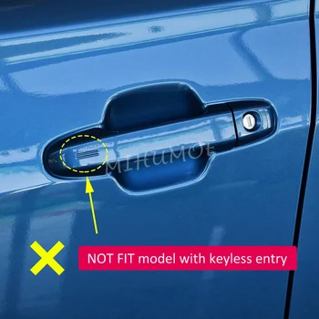 Til 2019 2020 Subaru Forester SK Blank Krom w/o Keyless Udvendige dørhåndtag Dække Trimmer