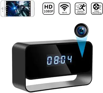1080P HD-Elektronisk Ur Wireless WIFI Video-Optager Sikkerhed Night Vision, Motion Detect Videokamera Kamera Micro Hjem Webcam