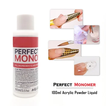 100 ml Flydende Akryl Monomer Akryl Gel Til Negle Forlængelse Klar Akryl Pulver Negle Desgin Gel Polish Kit Værktøjer af Høj Kvalitet