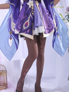 Anime Spil Genshin Indvirkning Keqing Liyue Harbor Prinsesse Kjole Uniformer Cosplay Kostume Mænd Kvinder Studerende Halloween Fest Passer Til