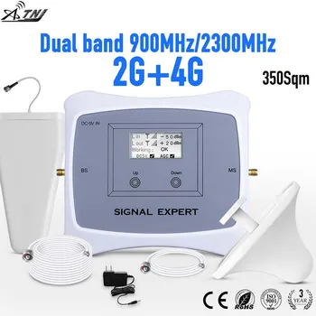 2020 Amplificador Hot Salg! Gsm 2G+LTE 4G Smart Dual Band 900/2300mhz Mobiltelefon Signal Forstærker Cellulære Booster Med LCD-Skærm